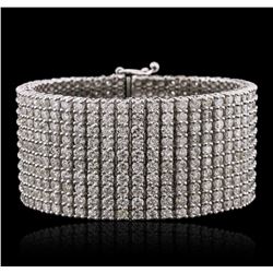 14KT White Gold 47.05ctw Diamond Bracelet