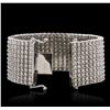 Image 3 : 14KT White Gold 47.05ctw Diamond Bracelet