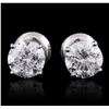 Image 1 : 14KT White Gold 1.82ctw Diamond Earrings