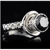 Image 2 : 14KT White Gold 2.72ct Black & White Diamond Ring