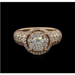 3.01ctw Diamond Ring - 14KT Rose Gold