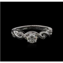 0.58ctw Diamond Ring - 14KT White Gold