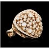 Image 2 : 14KT Rose Gold 2.34ctw Diamond Ring