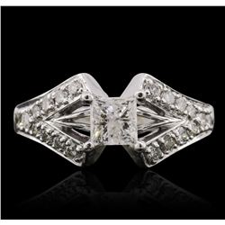 14KT White Gold 1.55ctw Diamond Ring