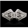 Image 1 : 14KT White Gold 1.55ctw Diamond Ring