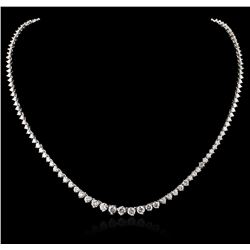 18KT White Gold 7.29ctw Diamond Necklace