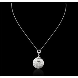 14KT White Gold 2.75ctw Diamond Pendant With Chain