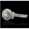 Image 2 : 18KT White Gold 2.09ctw Diamond Ring