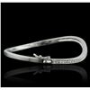 Image 2 : 14KT White Gold 1.05ctw Diamond Bangle