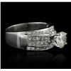 Image 3 : 14KT White Gold 1.51ct I-1/K Diamond Ring