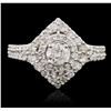Image 1 : 14KT White Gold 1.31ctw Diamond Ring