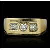 Image 1 : 14KT Yellow Gold 1.04ctw Diamond Ring