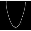 Image 2 : 18KT White Gold 6.77ctw Diamond Necklace