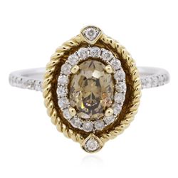 14KT Two-Tone Gold 1.07ctw Diamond Ring