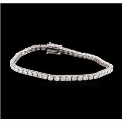 14KT White Gold 4.55ctw Diamond Tennis Bracelet