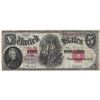 Image 1 : 1907 $5 Woodchopper" United States Legal Tender Note