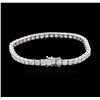 Image 2 : 18KT White Gold 11.66ctw Diamond Tennis Bracelet
