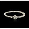 Image 1 : 14KT White Gold 0.09ct Diamond Ring