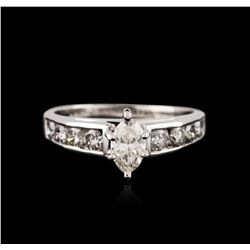 Platinum 0.99ctw Diamond Ring