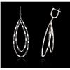 Image 2 : 14KT White Gold 0.70ctw Diamond Earrings