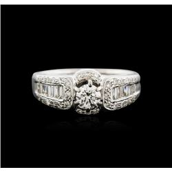 18KT White Gold 0.90ctw Diamond Ring