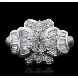 18KT White Gold 1.80ctw Diamond Ring