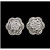 Image 1 : 0.90ctw Diamond Stud Earrings - 14KT White Gold