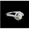 Image 2 : 14KT White Gold 1.24ctw Diamond Ring