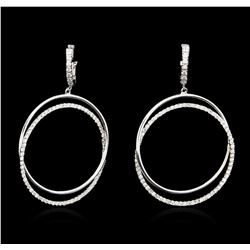 14KT White Gold 1.52ctw Diamond Earrings