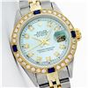Image 1 : Rolex Two-Tone Diamond and Sapphire DateJust Ladies Watch