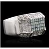 Image 2 : 14KT White Gold 3.33ctw Diamond Ring