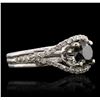 Image 2 : 14KT White Gold 1.54ctw Diamond Ring