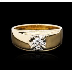 14KT Yellow Gold 0.30ct Solitaire Ring