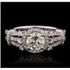 Image 1 : 18KT White Gold 1.44ctw Diamond Ring