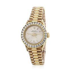 Rolex 14KT Yellow Gold 1.45ctw Diamond Oyster Perpetual Ladies Watch