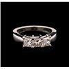Image 1 : 0.93ctw Diamond Ring - 14KT White Gold