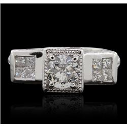 Platinum  1.96ctw Diamond  Ring