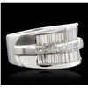 Image 2 : 18KT White Gold 2.37ctw Diamond Ring