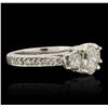 Image 2 : 14KT White Gold EGL Certified 2.31ctw Diamond Ring