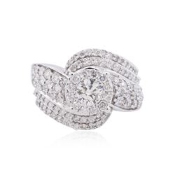 14KT White Gold 2.44ctw Diamond Ring