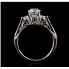 Image 3 : 18KT White Gold 1.40ctw Diamond Ring