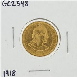 1918 Una Libra Gold Coin