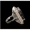 Image 3 : 14KT White Gold 23.93ct Tourmaline, Ruby, Sapphire and Diamond Ring