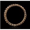 Image 2 : 14KT Rose Gold 0.70ctw Diamond Ring