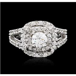 14KT White Gold 1.11ctw Diamond Ring