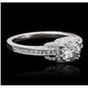 Image 2 : 18KT White Gold 1.42ctw Diamond Ring