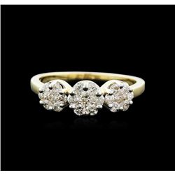 14KT Yellow Gold 0.75ctw Diamond Ring