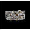 Image 1 : 0.72ctw Diamond Ring - 14KT White Gold