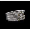 Image 2 : 0.72ctw Diamond Ring - 14KT White Gold