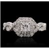 Image 1 : 14KT White Gold 1.00ctw Diamond Ring